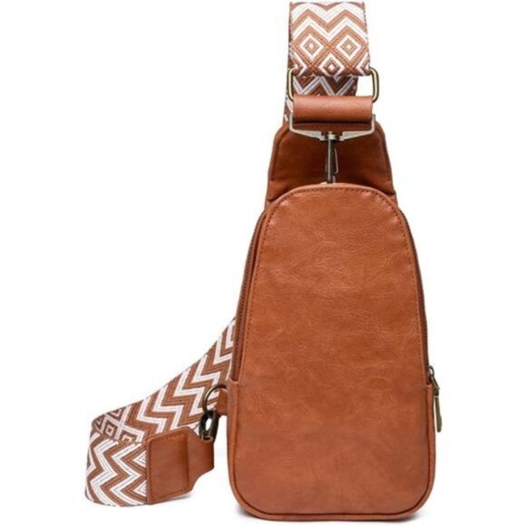 Handbags - WOMEN Chest Bag Sling Bag Pure Brown